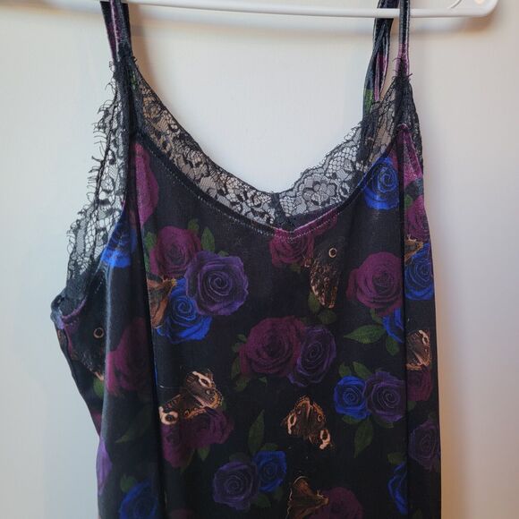 Hot Topic Black Floral Mini Dress - Picture 4 of 8